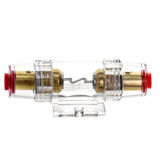 AGU Halter Sicherung vergoldet (30/40/50/60/80A) Glassicherung SG AGU KFZ HiFi