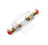 AGU Halter Sicherung vergoldet (30/40/50/60/80A) Glassicherung SG AGU KFZ HiFi