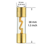 AGU Halter Sicherung vergoldet (30/40/50/60/80A) Glassicherung SG AGU KFZ HiFi