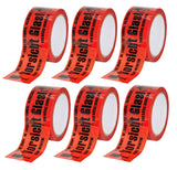6 Rollen Kummert Business Vorsicht Glas Packband Paketband Paketklebeband 66m