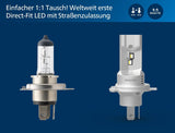 Philips Ultinon Pro6000 Boost gen2 Direct-fit H4-LED Scheinwerferlampe mit Straßenzulassung*, +300% helleres Licht