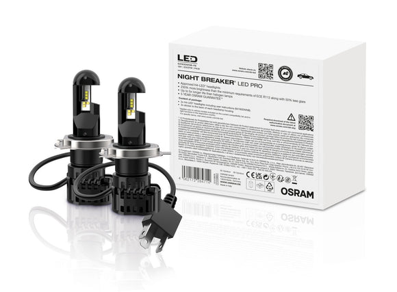 H4 NIGHT BREAKER LED StVZO-Konforme Profi-Set +230% mehr Licht 2 St. OSRAM
