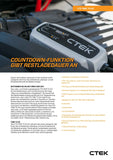 CTEK 40-161 CT5 to Time to Go Batterieladegerät mit Coutdown-Display 12V 5A