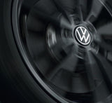 Volkswagen 000071213D Nabenkappe für LM-Felge, dynamisch, mit stehendem Logo im Fahrbetrieb - EUR 29,99 / Einheit