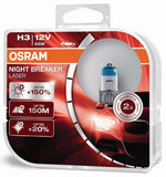 OSRAM NIGHT BREAKER LASER +150% NEXT GENERATION H1 H3 H4 H7 HB3 HB4 H8 H11