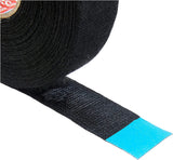 tesa Gewebeband PET-Vlies 51608 Isolierband für Kabelbäume Baumwolle Klebeband (19mm x 25m), Schwarz
