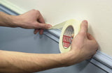 tesa Kreppband Malerband - Vielseitiges Klebeband für Malerarbeiten ohne Lösungsmittel -Mittel, 50m x 19mm