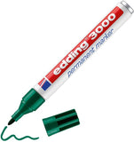 edding 3000 Permanentmarker - Rund-Spitze 1,5-3 mm - schnell trocknender Permanent Marker - wasserfest