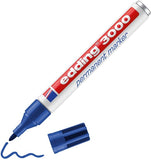 edding 3000 Permanentmarker - Rund-Spitze 1,5-3 mm - schnell trocknender Permanent Marker - wasserfest