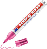 edding 3000 Permanentmarker - Rund-Spitze 1,5-3 mm - schnell trocknender Permanent Marker - wasserfest