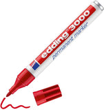 edding 3000 Permanentmarker - Rund-Spitze 1,5-3 mm - schnell trocknender Permanent Marker - wasserfest