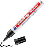 edding 3000 Permanentmarker - Rund-Spitze 1,5-3 mm - schnell trocknender Permanent Marker - wasserfest