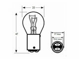 10x P21/5W 12V 21/5W BAY15d Kugel Bremslicht Rückleuchte Doppelfaden - EUR 0,60 / Einheit