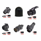 PKW Anhängeradapter Stecker 13-polig auf 7-polig 13/7 | 7/13 | 7-polig | 13-polig