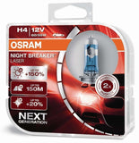 OSRAM NIGHT BREAKER LASER +150% NEXT GENERATION H1 H3 H4 H7 HB3 HB4 H8 H11