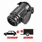 PKW Anhängeradapter Stecker 13-polig auf 7-polig 13/7 | 7/13 | 7-polig | 13-polig