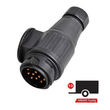 PKW Anhängeradapter Stecker 13-polig auf 7-polig 13/7 | 7/13 | 7-polig | 13-polig