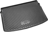 Gummi Kofferraumwanne für VW Polo VI | AW1 ab 2017> | Vario-Boden obere Position | Kofferraummatte passgenau mit Rand