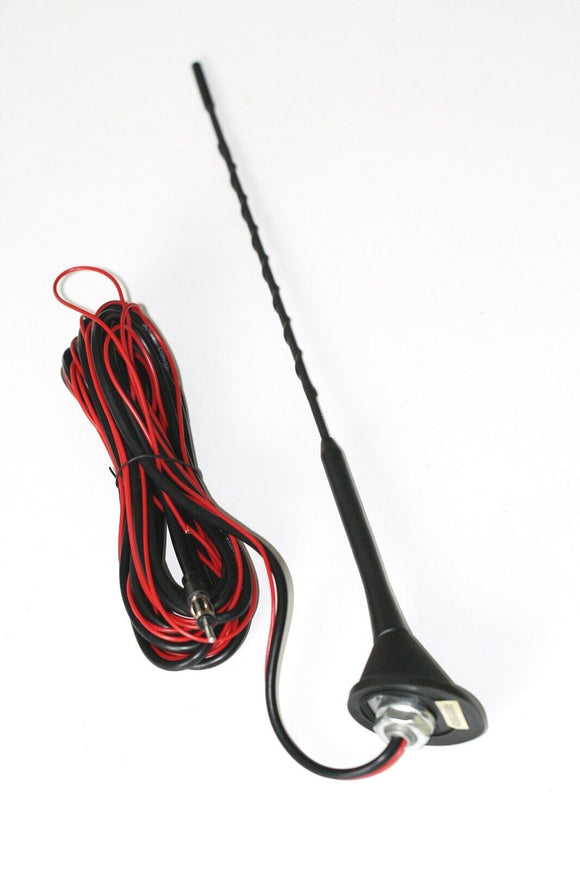 Flexible KFZ PKW Dachantenne mit Verstärker Radio Antenne 5 Meter Kabel