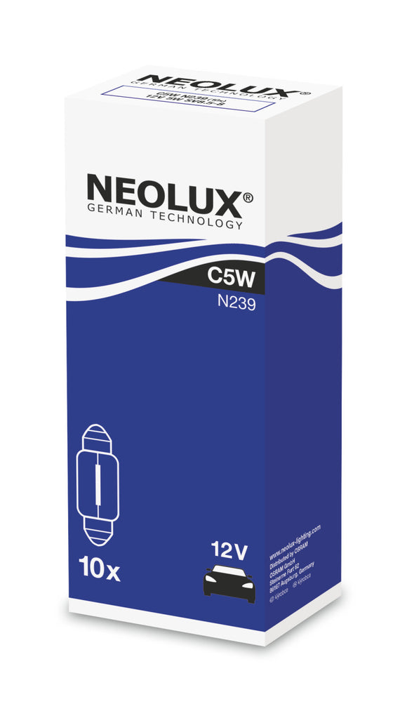 10x C5W 12V 5W SV8,5-8 36mm Soffitte N239 NEOLUX 0,50 EUR / Einheit