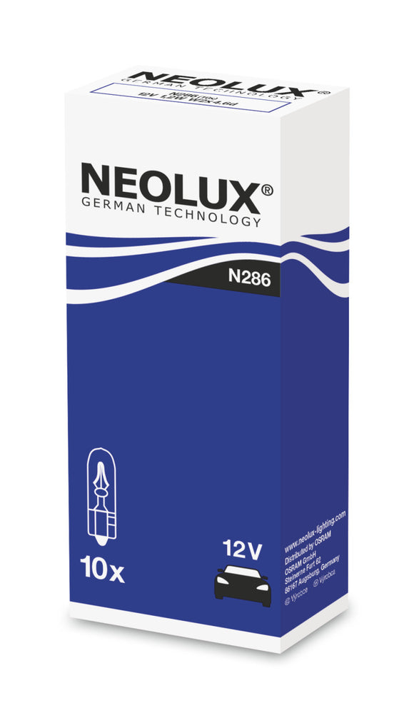 10x 1,2W 12V 1,2W W2x4,6d N286 NEOLUX 0,50 EUR / Einheit