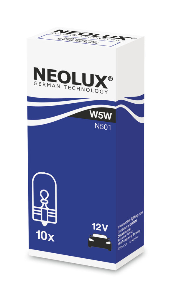 10x W5W 12V 5W W2,1x9,5d N501 NEOLUX 0,20 EUR / Einheit