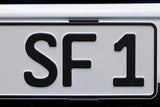 Simple Fix 2x Rahmenlos KFZ Kennzeichenhalter Nummernschildhalter für PKW