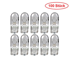 100x T10 W5W 5W 12 Volt Glassockel Leuchte Glüh Lampe Birne 5 Watt Standlicht - EUR 0,199 / Einheit