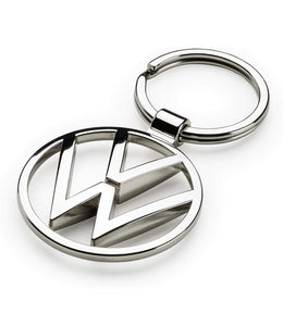 Volkswagen 000087010BN Schlüsselanhänger VW New Metall Keyring Anhänger, Silber