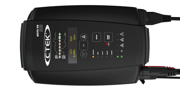 CTEK MXTS 40 EU | 12V | 24V | Umfassendes Tool für Batterien mit 12 V und 24 V für die professionelle Werkstatt
