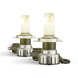 OSRAM NIGHT BREAKER LED VINTAGE H4 + R2 Adapter, 3000K, warmweiße Farbtemperatur, bis zu 330% mehr Helligkeit