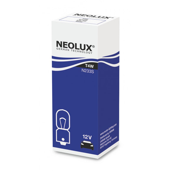 10x T4W 12V 4W BA9s Faltschachtel N233S NEOLUX 0,50 EUR / Einheit