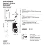 Hirschmann Elektrische Antenne Teleskop Automatikantenne für Audi BMW E30 E36 Mercedes-Benz W124 Opel uvm.