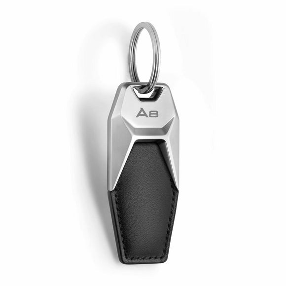 Audi Leder Schlüsselanhänger A8 3181900608 Keyring Anhänger Rindsleder