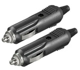 2x Kummert Business Zigarettenanzünderstecker mit Sicherung Schwarz - EUR 2,50 / Einheit