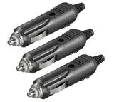 3x Kummert Business Zigarettenanzünderstecker mit Sicherung Schwarz - EUR 2,00 / Einheit