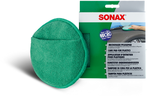 SONAX MicrofaserPflegePad (1 Stück) für gleichmäßiges Auftragen von Kunststoffpflegemitteln im Innenraum und ein gründliches Ergebnis, Art-Nr. 04172000
