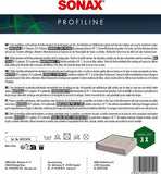 SONAX Microfasertuch Glas (3er Faltschachtel)