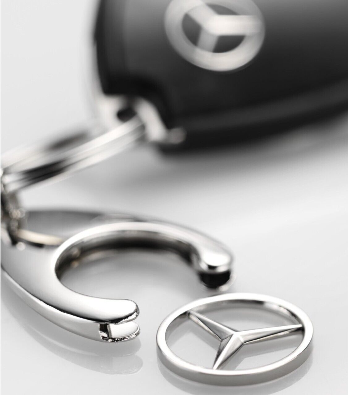 Mercedes-Benz Schlüsselanhänger Bad Cannstatt Original Edelstahl