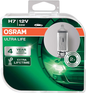 OSRAM H7 ULTRA LIFE 12V 55W DuoBox Halogenlampe PKW Auto KFZ 64210ULT-HCB