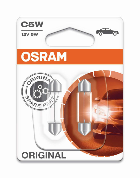 Osram C5W 5W 12V 36mm Soffitte Sofitte Lampe Kennzeichen Birne Blister