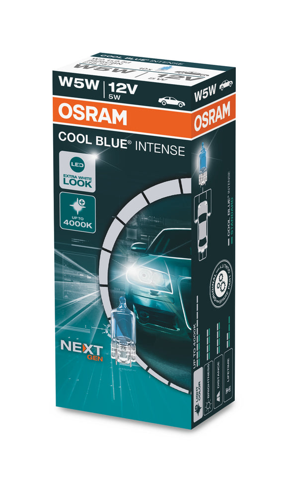 W5W 12V W2.1x9.5d 5W Cool Blue INTENSE NextGen. 4000K 1St. OSRAM