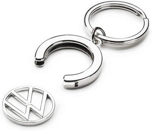 Schlüsselanhänger für Volkswagen VW Einkaufswagenchip Keyring Anhänger mit original VW Logo