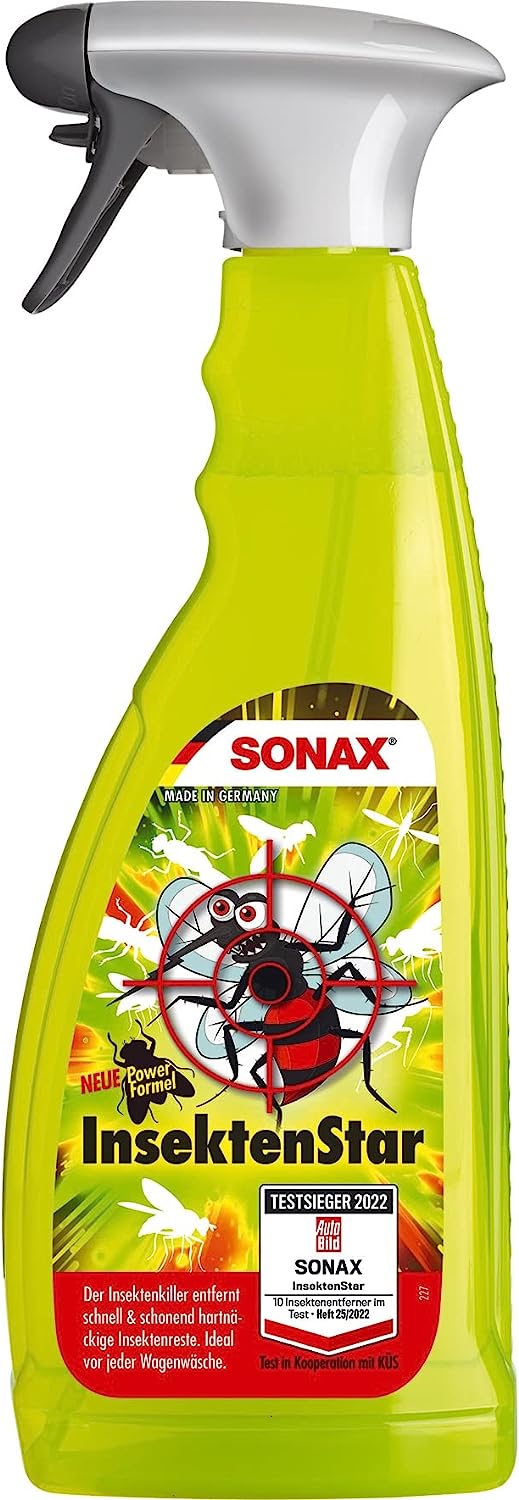 SONAX InsektenStar Insektenentferner, entfernt schonend Insektenverschmutzung
