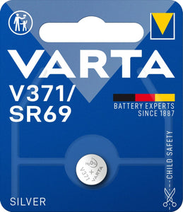 VARTA V371 1,55V Alkaline Knopfzelle Batterie 1er Pack Knopfzellen in Original Blisterverpackung