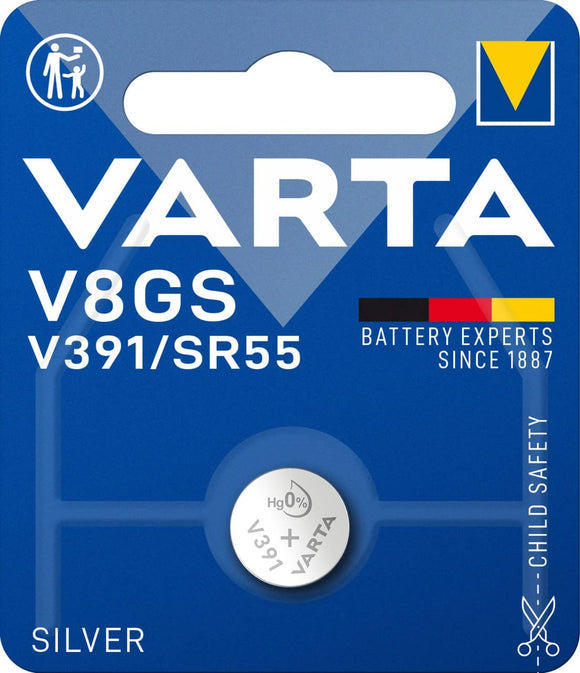 VARTA V391 1,55V Alkaline Knopfzelle Batterie 1er Pack Knopfzellen in Original Blisterverpackung