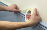 tesa Kreppband Malerband - Vielseitiges Klebeband für Malerarbeiten ohne Lösungsmittel -Mittel, 50m x 30mm