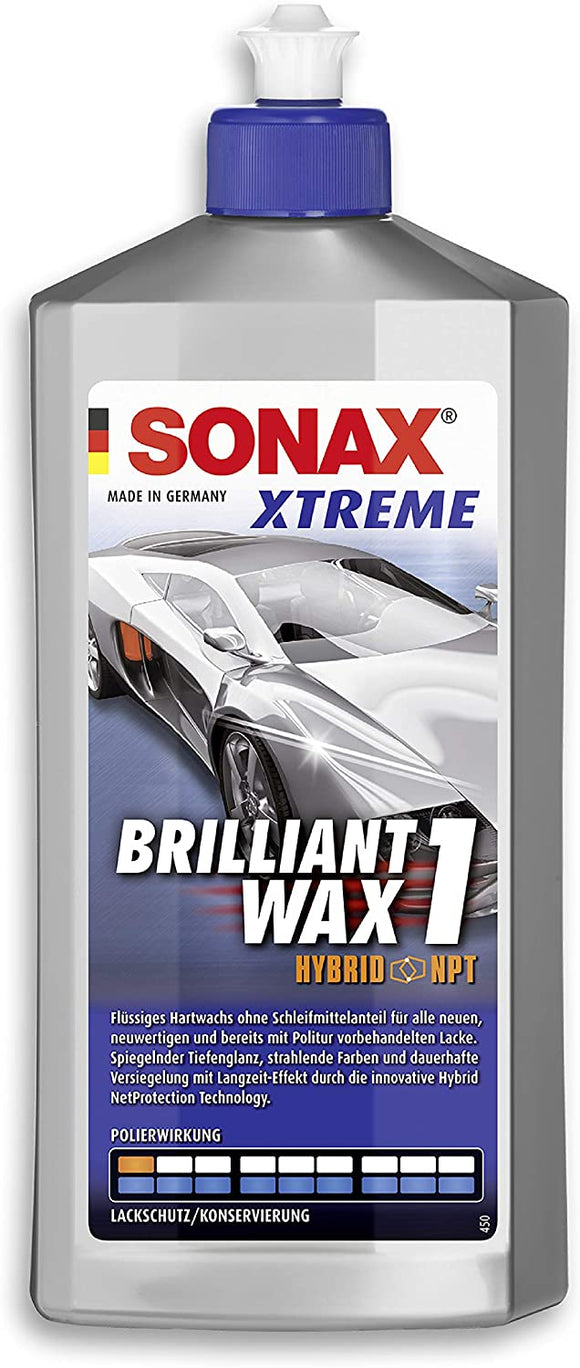 Sonax XTREME BrilliantWax 1 Hybrid NPT 500ml Hartwachs spiegelnder Tiefenglanz
