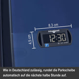 Needit Park 3011 Mini elektronische Parkscheibe digitale Parkuhr mit offizieller Zulassung des Kraftfahrtbundesamtes I Batterie u. Montage Zubehör