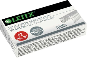 Leitz Power Performance Heftklammern P2 (Nr. 10), Verzinkt, Box mit 1000 Heftklammern, 55770000 - EUR 0,0002 / Einheit